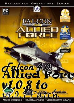 Box art for Falcon 4.0: Allied Force v1.0.8 to v1.0.9 Patch