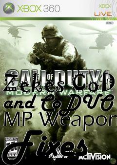 Box art for Zekes CoD and CoDUO MP Weapon Fixes