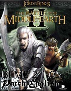 Box art for BFME 2 1.05 Patch English