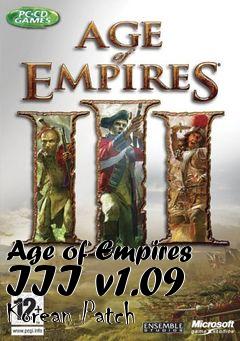 Box art for Age of Empires III v1.09 Korean Patch