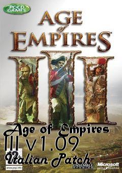 Box art for Age of Empires III v1.09 Italian Patch