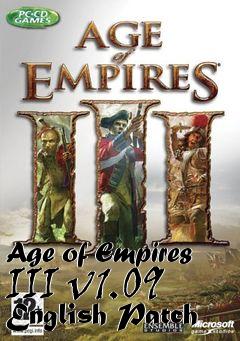 Box art for Age of Empires III v1.09 English Patch