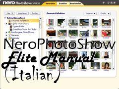 Box art for NeroPhotoShow Elite Manual (Italian)
