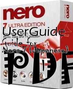 Box art for UserGuide Guide for Nero 7 (Japanese) PDF