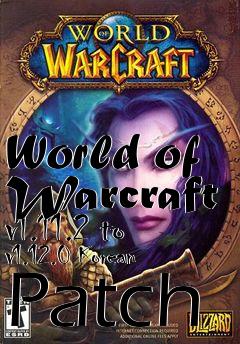 Box art for World of Warcraft v1.11.2 to v1.12.0 Korean Patch