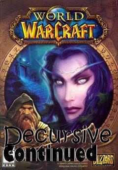 Box art for Decursive Continued