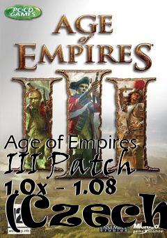 Box art for Age of Empires III Patch 1.0x - 1.08 (Czech)