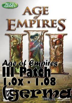 Box art for Age of Empires III Patch 1.0x - 1.08 (german)