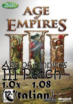 Box art for Age of Empires III Patch 1.0x - 1.08 (Italian)