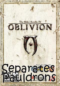 Box art for Separates Pauldrons