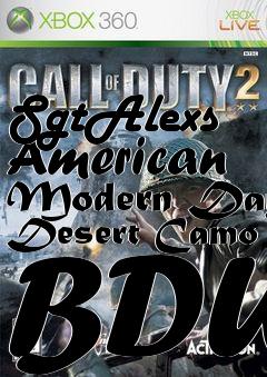 Box art for SgtAlexs American Modern Day Desert Camo BDU