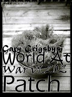 Box art for Gary Grigsbys World At War v1.202 Patch