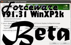 Box art for Forceware v91.31 WinXP2k Beta