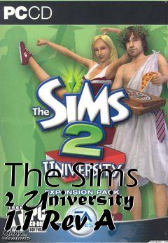 Box art for The Sims 2 University 1.1 Rev A