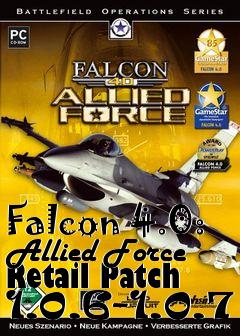 Box art for Falcon 4.0: Allied Force Retail Patch 1.0.6-1.0.7