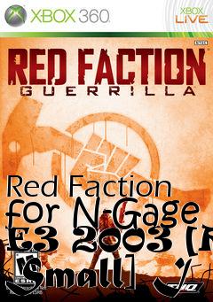 Box art for Red Faction for N-Gage E3 2003 [RM Small] I