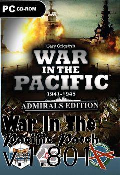 Box art for War In The Pacific Patch v.1.801