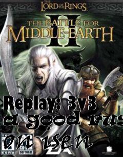 Box art for Replay: 3v3 a good rush on isen