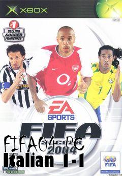 Box art for FIFA04 PC Italian 1-1