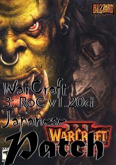Box art for WarCraft 3: RoC v1.20d Japanese Patch
