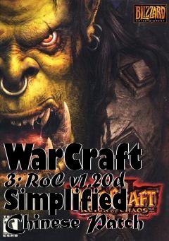 Box art for WarCraft 3: RoC v1.20d Simplified Chinese Patch