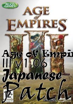 Box art for Age of Empires III v1.06 Japanese Patch