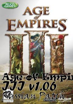 Box art for Age of Empires III v1.06 Russian Patch