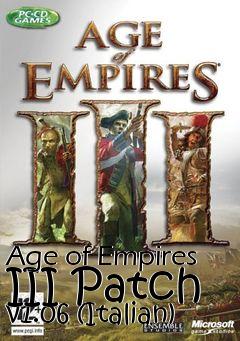 Box art for Age of Empires III Patch v1.06 (Italian)