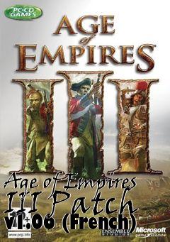 Box art for Age of Empires III Patch v1.06 (French)
