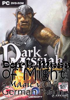 Box art for Dark Messiah of Might & Magic v1.02 German Patch