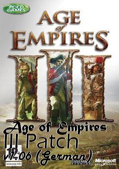 Box art for Age of Empires III Patch v1.06 (German)