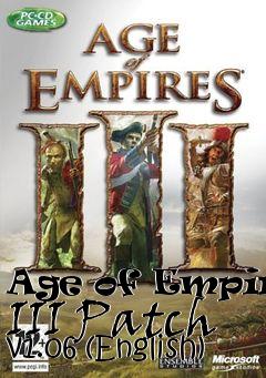 Box art for Age of Empires III Patch v1.06 (English)