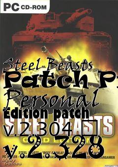 Box art for Steel Beasts Patch Pro Personal Edition patch v.2.304 � v.2.328