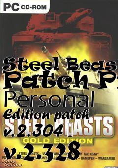 Box art for Steel Beasts Patch Pro Personal Edition patch v.2.304 � v.2.328