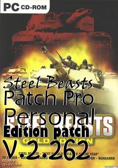 Box art for Steel Beasts Patch Pro Personal Edition patch v.2.262