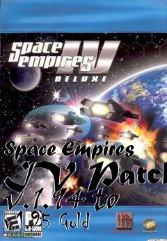 Box art for Space Empires IV Patch v.1.94 to v.1.95 Gold