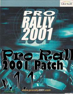 Box art for Pro Rally 2001 Patch v.1.1