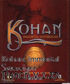 Box art for Kohan: Immortal Sovereigns Patch v.1.37