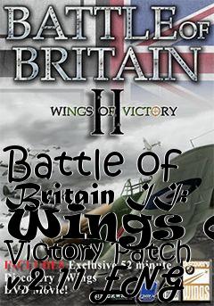 Box art for Battle of Britain II: Wings of Victory Patch v.2.11 ENG