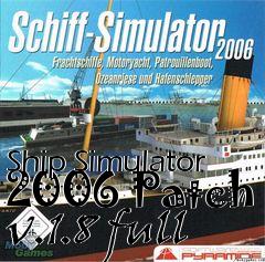 Box art for Ship Simulator 2006 Patch v.1.8 full