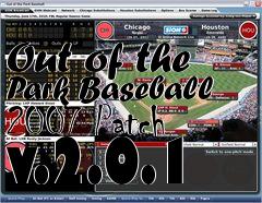 Box art for Out of the Park Baseball 2007 Patch v.2.0.1