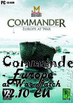 Box art for Commander - Europe at War Patch v.2.10 EU