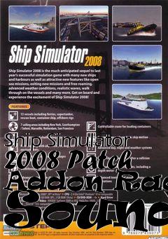 Box art for Ship Simulator 2008 Patch Addon Radio Sounds