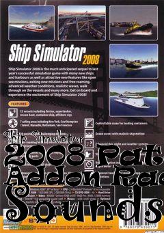 Box art for Ship Simulator 2008 Patch Addon Radio Sounds