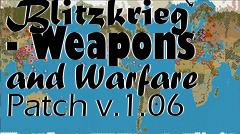 Box art for Strategic Command 2: Blitzkrieg - Weapons and Warfare Patch v.1.06