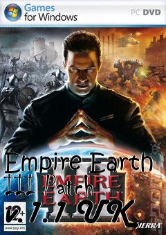 Box art for Empire Earth III Patch v.1.1 UK