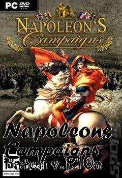 Box art for Napoleons Campaigns Patch v.1.10a