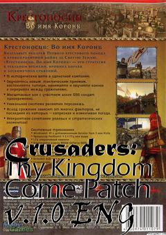 Box art for Crusaders: Thy Kingdom Come Patch v.1.0 ENG