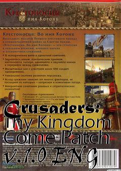 Box art for Crusaders: Thy Kingdom Come Patch v.1.0 ENG