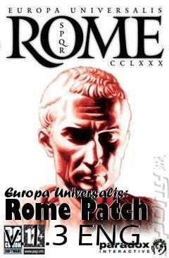 Box art for Europa Universalis: Rome Patch v.1.3 ENG